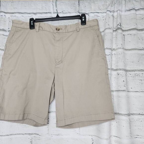 Vineyard Vines 9 Inch Stretch Breaker Shorts Mens Size 36 Khaki Casual Comfort - Picture 3 of 9